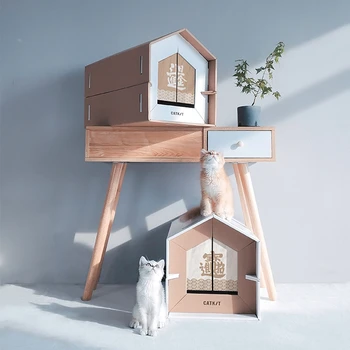 

Free assembling cat Villa one nest dual-use board nest wear-resistant and pressure-resistant Japanese cat nest firm