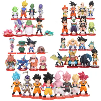 

8pcs/set Anime Dragon Ball Z WCF Son Goku chichi Gohan Piccolo Vegeta Nappa Raditz Freeza PVC Action Figure Dragonball Model Toy