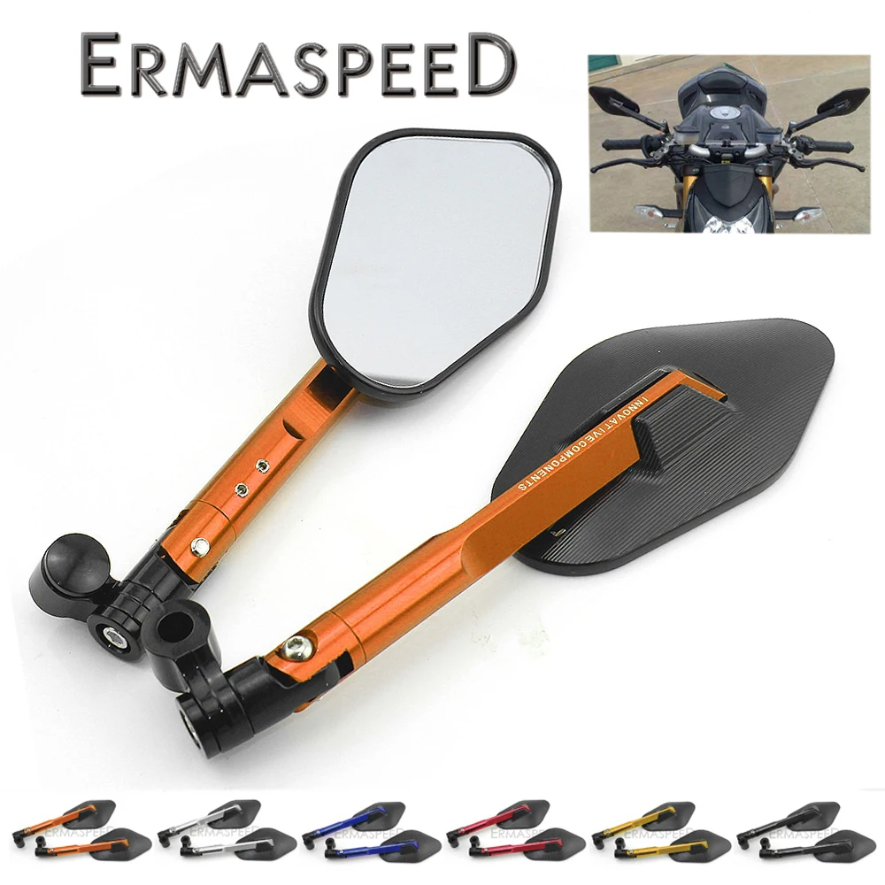 CNC алюминиевые зеркала заднего вида 8 мм 10 боковые на руль для KTM 1290 super duke gt Yamaha xsr700
