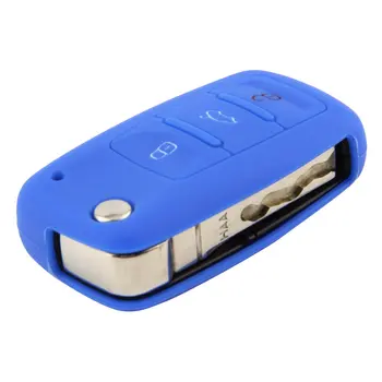 

Hot silicone car key cover case shell fob for Golf Bora POLO GOLF Passat For Skoda Octavia A5 Fabia For SEAT Ibiza Leon