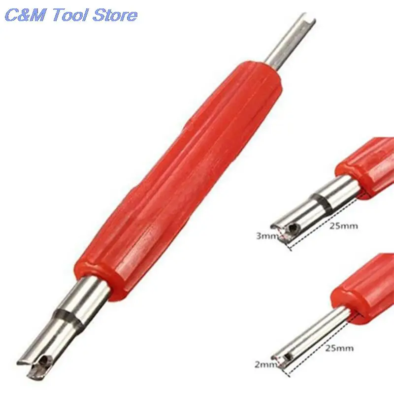 Tire Valve Stems Zinc Alloy 100Pcs Core Part Valve core wrench Car Truck Replacement
