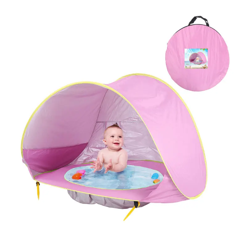 Baby Beach Tent Children Waterproof Pop Up sun Awning Tent UV-protecting Sunshelter with Pool Kid Outdoor Camping Sunshade Beach 9