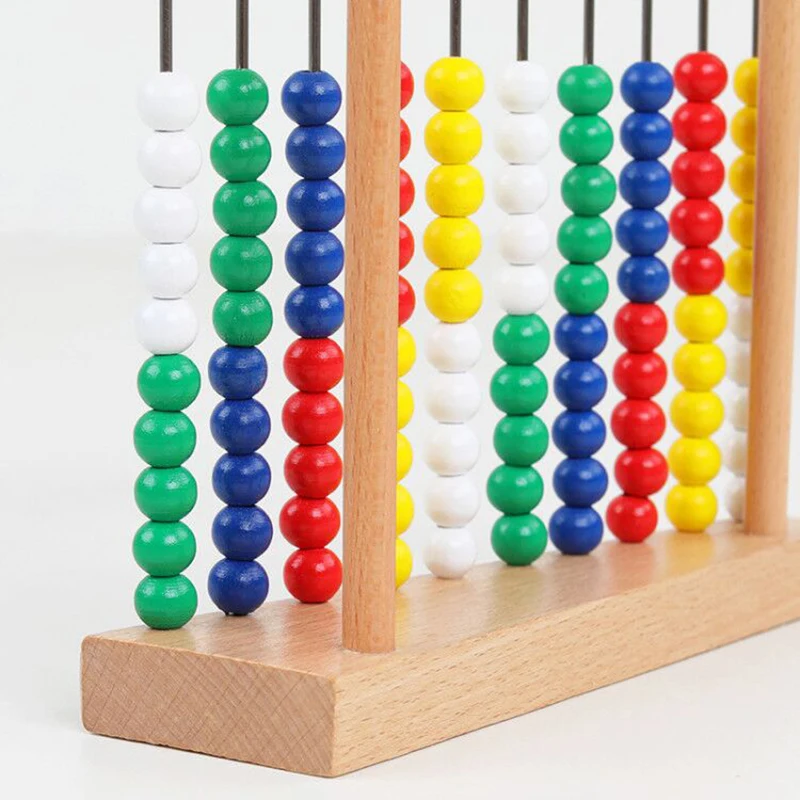 Деревянные Abacus детские математические игрушки Математика расчет рамка деревянная игрушка Раннее Обучение Монтессори Развивающие игрушки для детей
