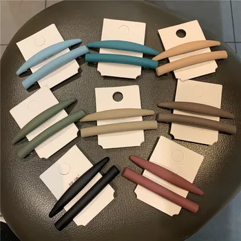 

South Korea Debutante Online Celebrity Celebrity Style Back of the Head Semi-Meatball Barrettes Color Dull Polish Horizontal Cli