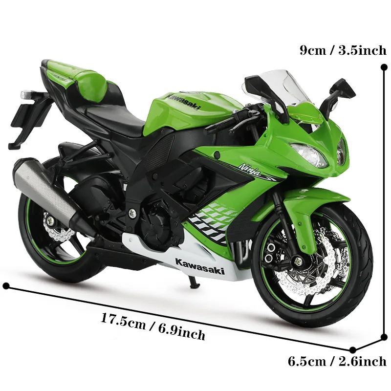 Модель мотоцикла Maisto из 1:12 сплава, игрушечный ZX-10R 2010, гоночный мотоцикл, велосипедные модели, игрушки для детей и взрослых