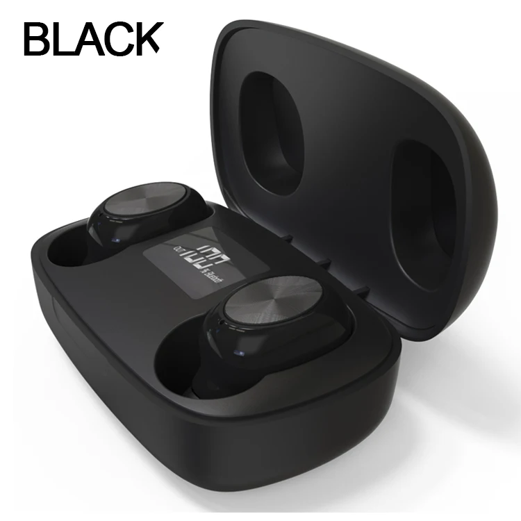 BLACK 300Ah TWS Bluetooth 5,0 Беспроводные наушники с сенсорным управлением Водонепроницаемые стерео 6D HFI звуковая Музыкальная гарнитура для всех телефонов - Цвет: BLACK