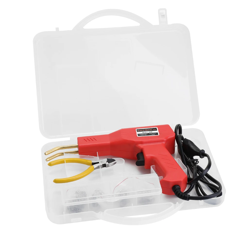 Máquina grapadora para reparación de parachoques de coche, herramienta de soldadura de plástico práctica, reparación de grapas de PVC