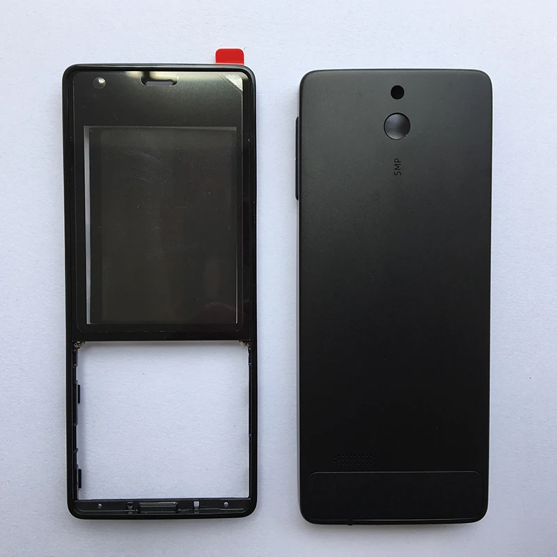 

BINYEAE New Original Metal Battery Cover Rear Housing+Front Frame For Nokia Lumia 515 RM-952 With Side Buttons+Logo No Keypad