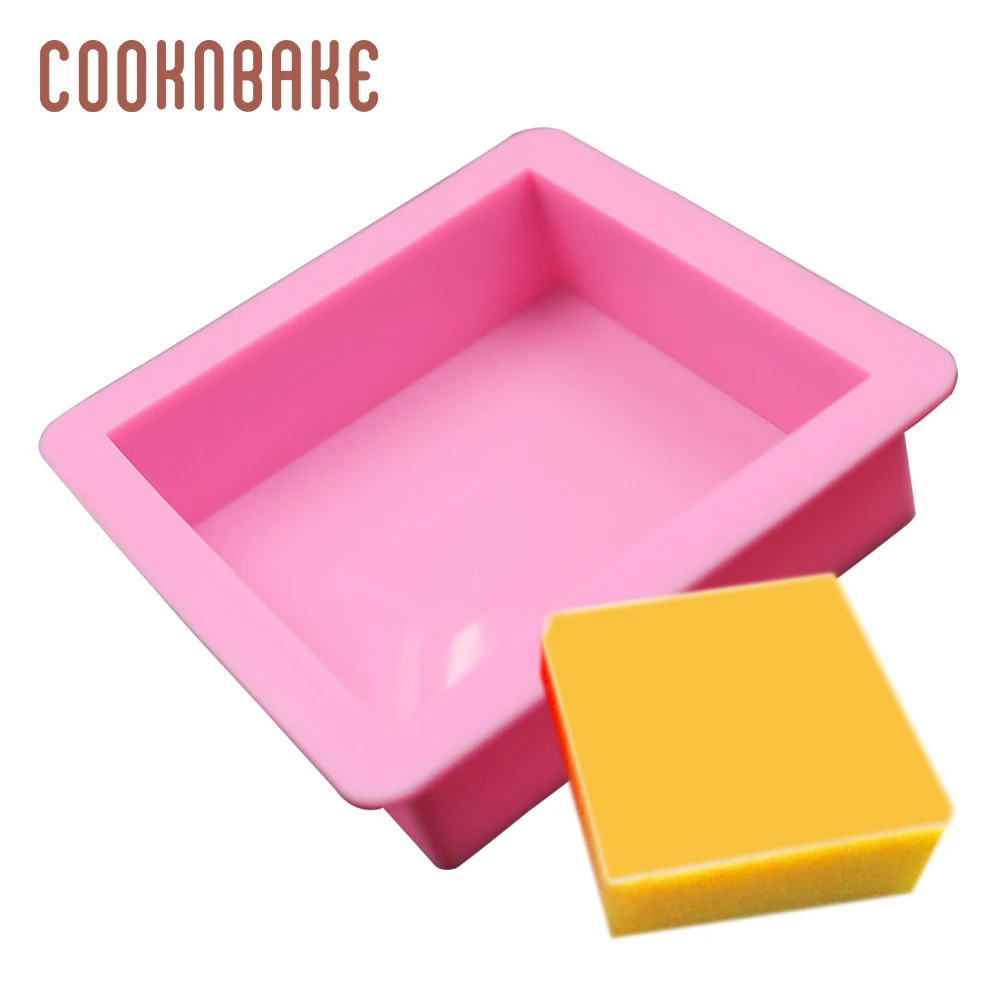 COOKNBAKE силиконовая форма для мыла ручной работы квадратная выпечки торта