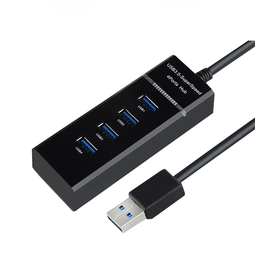 VIPATEY 4-Порты и разъёмы USB 3,0 концентратор Портативный центр данных со светодиодной подсветкой из 30 см кабель Для iMac MacBook Pro MacBook Air Тетрадь планшетный компьютер портативных ПК