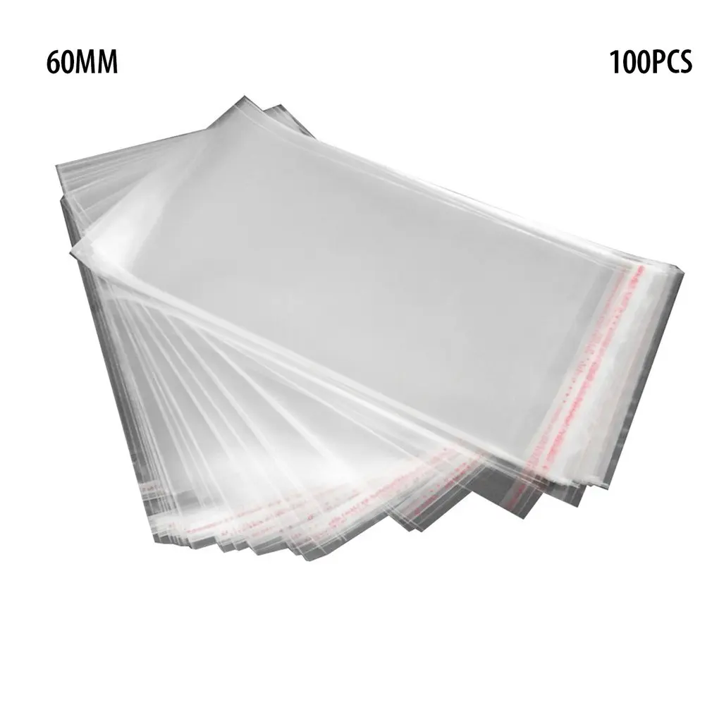 

100pcs/set Transparent Self-adhesive Self Sealing Bags package Thick Clear Cellophane OPP Plastic poly Bags