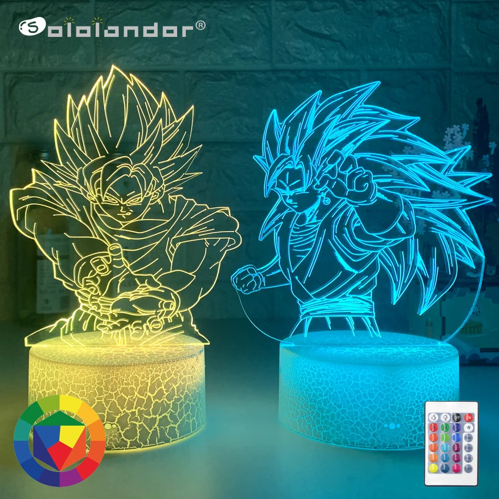 

Dragon Ball Super Goku Black Figure Night Light Led Touch Sensor Colorful Nightlight for Kids Child Bedroom Decor Lamp Zamasu