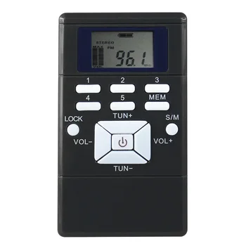 

HanRongDa Mini Digital FM Radio Portable Portable Receiver Display Dual Channel Single Band Music Player LED Display Wholesale