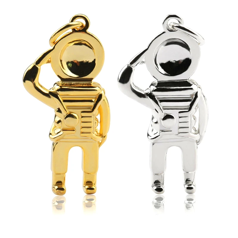 

One piece 925 sterling silver handmade charms astronaut Pendant Fit 8-10mm beads For Jewelry DIY Necklace making 24.7*12.5*3mm