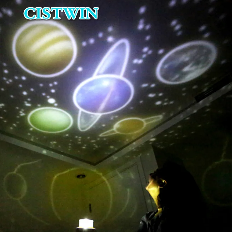  Night Light Starry Sky Planet Magic home planetarium projector Earth Universe LED Colorful Rotate F - 4000354923436