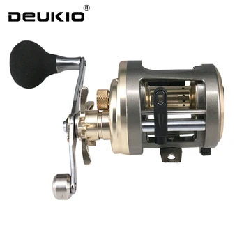

DEUKIO Metal drum sea fishing hits the black road submarine boat fishing reel offshore trolling 10KG stainless steel bearing