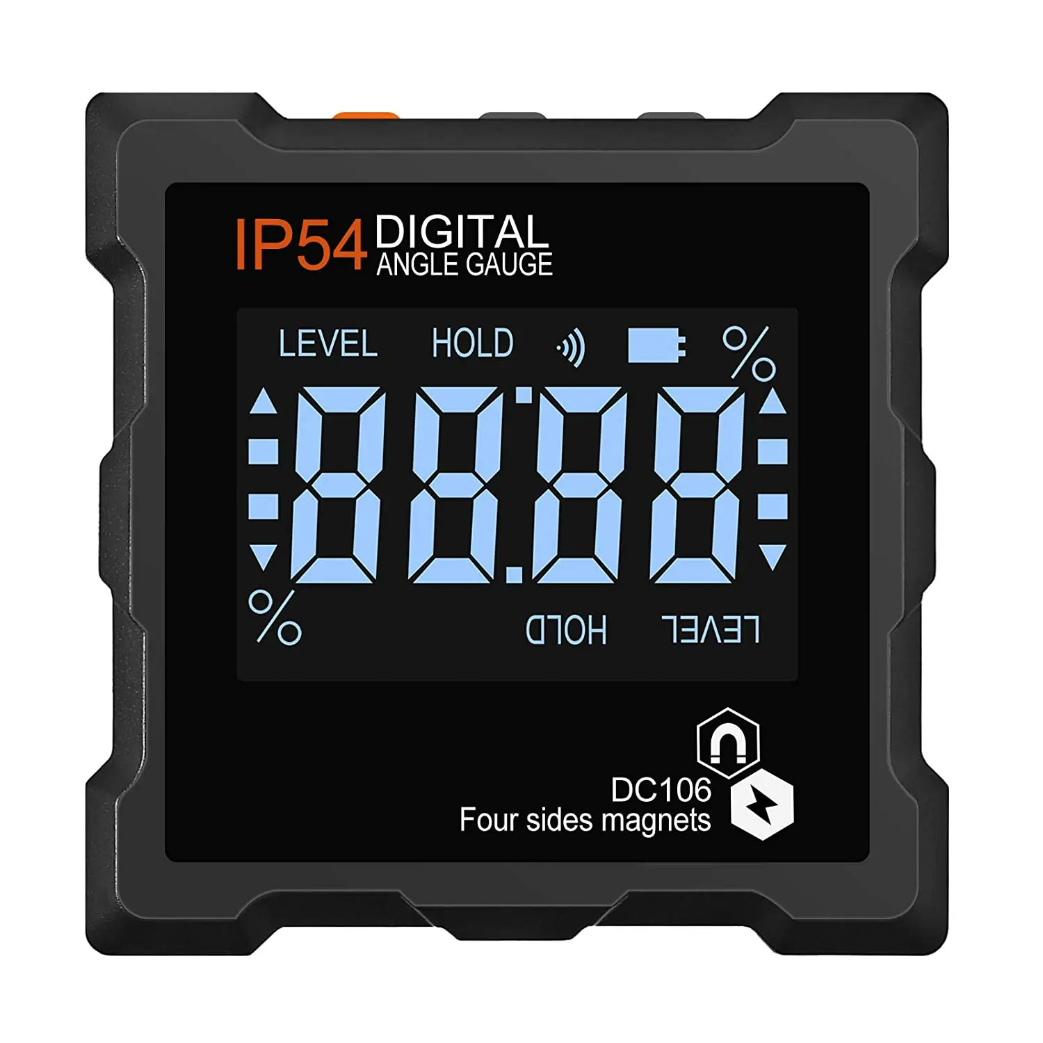 360 Degree Mini Digital Protractor Inclinometer Electronic Level Box Four Sides Strong Magnetic