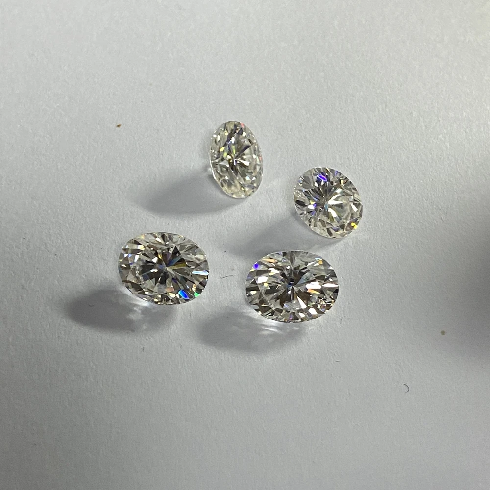 Meisidian 9x11mm Oval Cut VVS GH 5cts Synthetic Moissanite Diamond Loose GRA Gemstone