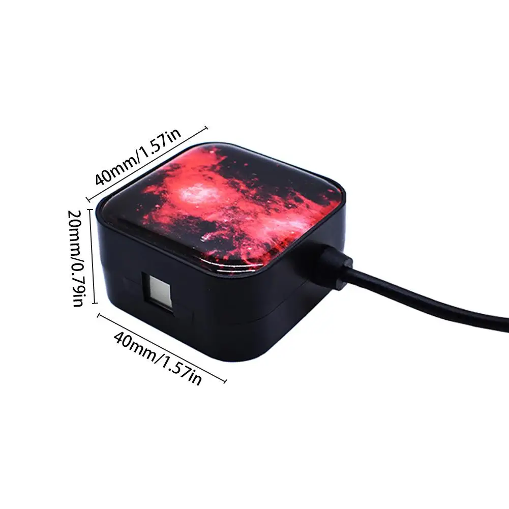 Новинка, USB, для спальни, атмосферное освещение, для салона автомобиля, украшение на крышу автомобиля, светодиодный, звездное, с вращающейся проекцией звездного неба