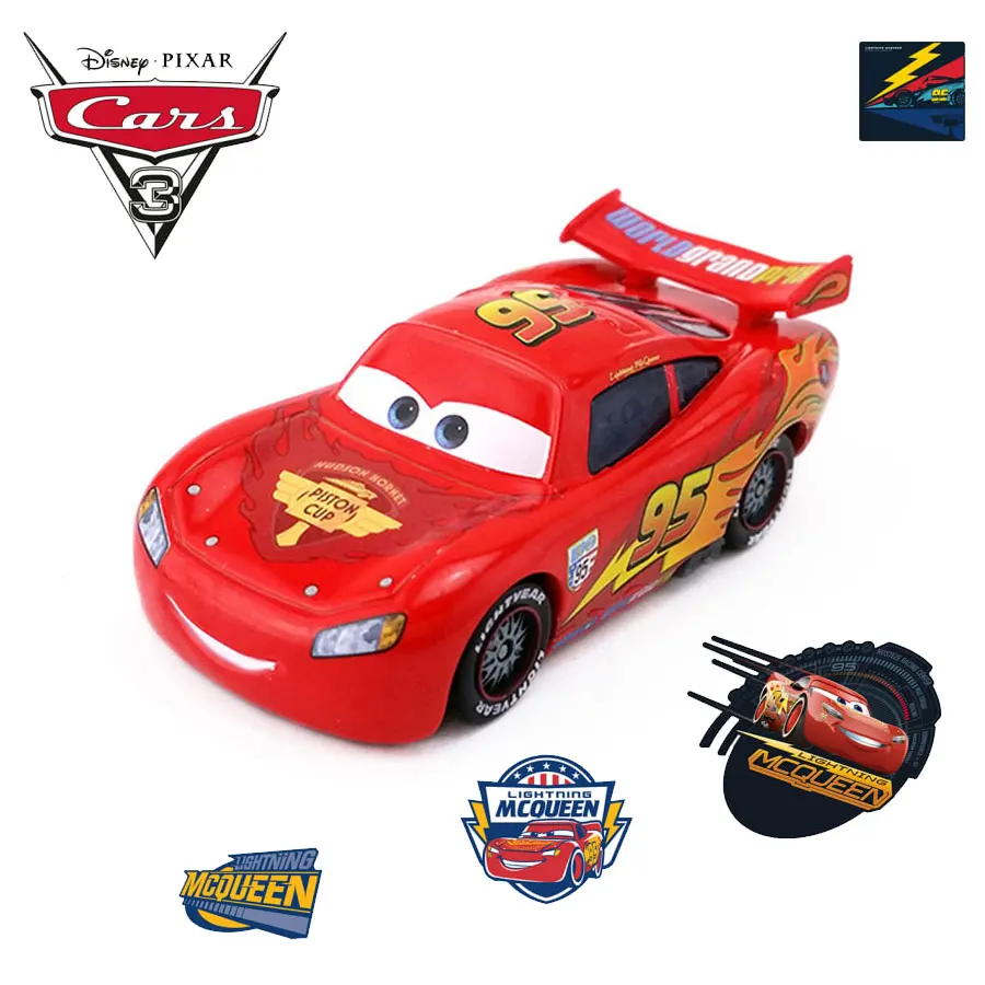 Disney Pixar Cars2 Cars3 Lightning McQueen 39 стильный 1:55 литой автомобиль металлический набор из