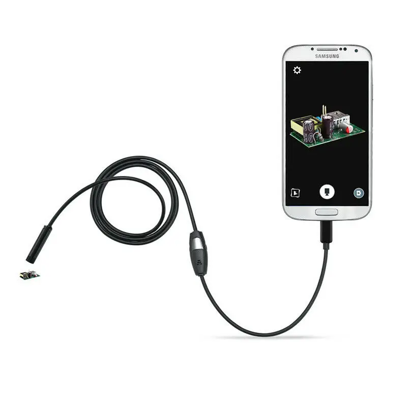 Мини-эндоскоп USB объектив 5 мм 7 1/2/3/5 м Android телефон OTG водонепроницаемая