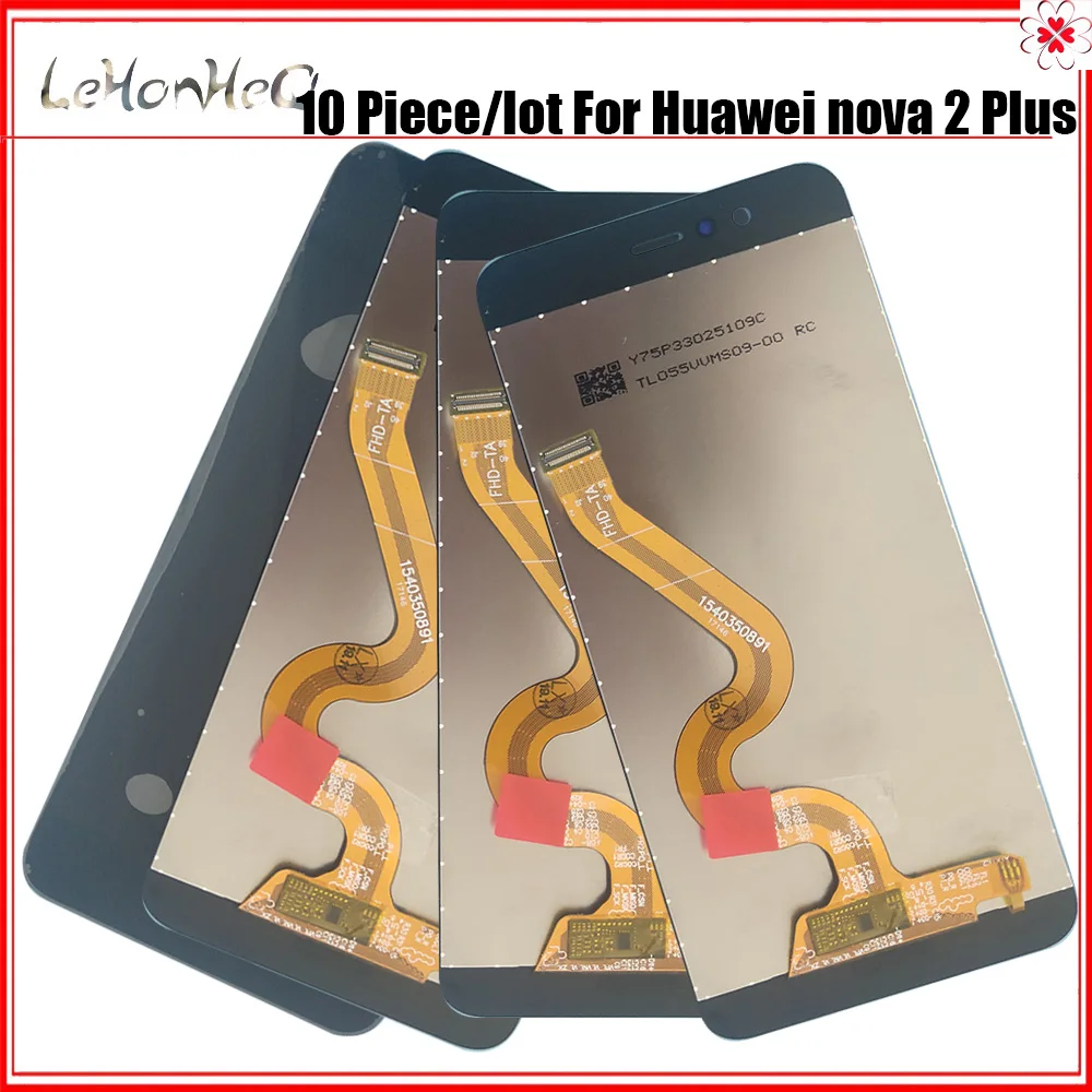 10 шт./лот Nova 2 Plus ЖК-дисплей для huawei BAC-L23 BAC-L21 BAC-L03 кодирующий преобразователь