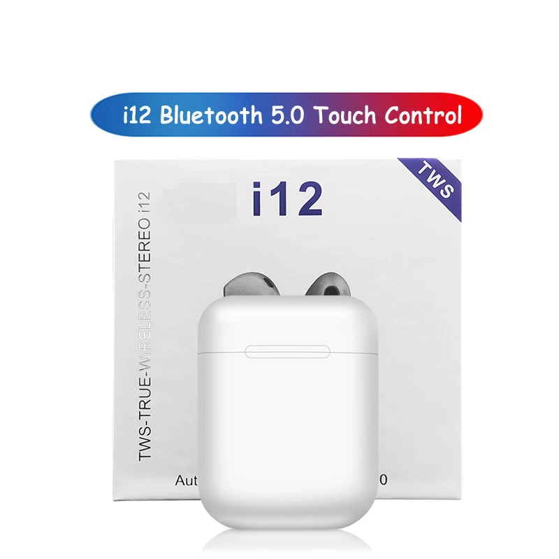 I12 TWS Беспроводные Bluetooth 5,0 наушники спортивные наушники с защитой от пота сенсорные портативные наушники гарнитура для i10 i20 tws i30 i60 i80