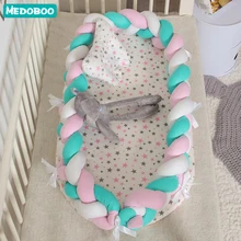 Medoboo детское гнездо, детская кроватка, детская кроватка, борется с трубой, колыбель, кровать, кроватка, бампер, новорожденные стороны в кроватку, украшение в детскую комнату