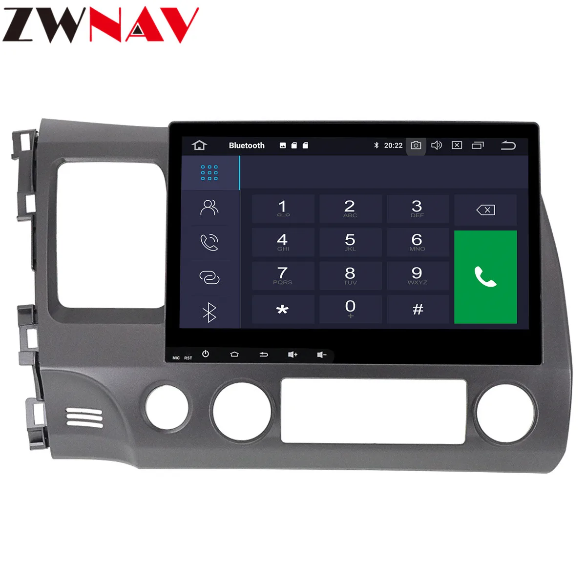 PX6 4+ 64 Android 9,0 автомобильный DVD стерео Мультимедиа для Honda Civic 2007-2011 радио gps Navi Аудио Видео Стерео головное устройство карта БТ