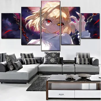 

DIY Diamond Painting Tsukihime Wall Art Cross Stitch 5 Pcs Picture Anime 5d Embroidery Mosaic Full Round Drill Home Decor Gifts