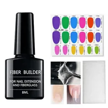 Шелковое стекловолокно для наращивания ногтей, клей, форма, палочка для выпекания лампы, нижний слой уплотнения, фототерапия, клеевой зажим, инструменты для дизайна ногтей