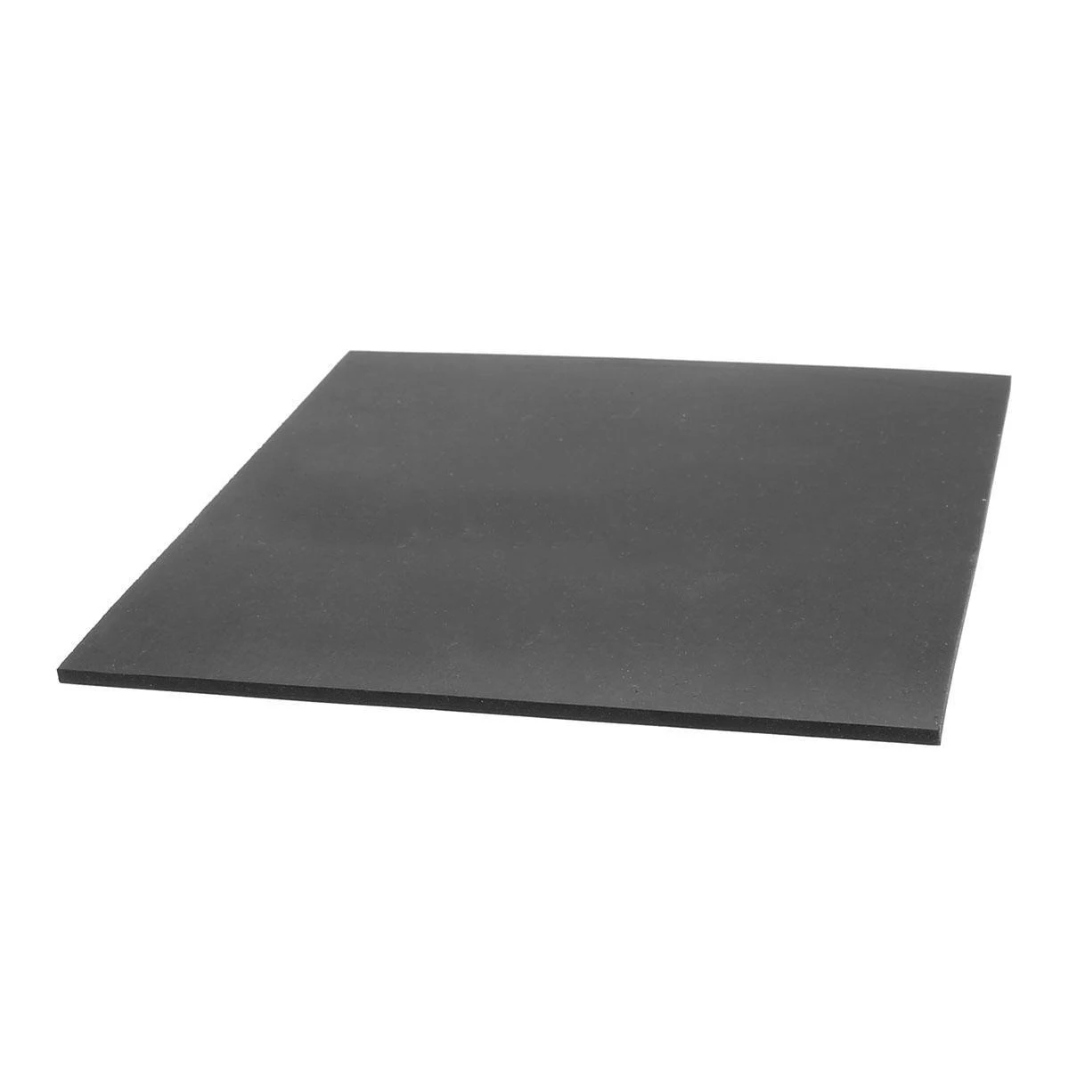 1pc Black Square Rubber Sheet Chemical Resistance High Temperature