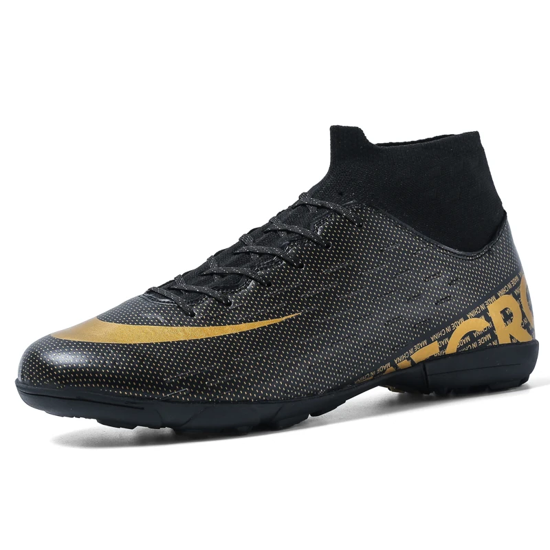 Новая мода Superfly 7 Elite SE FG Мужская футбольная обувь CR7 футбольные бутсы Neymar Молодежные футбольные бутсы носок 13 Elite FG - Цвет: Черный