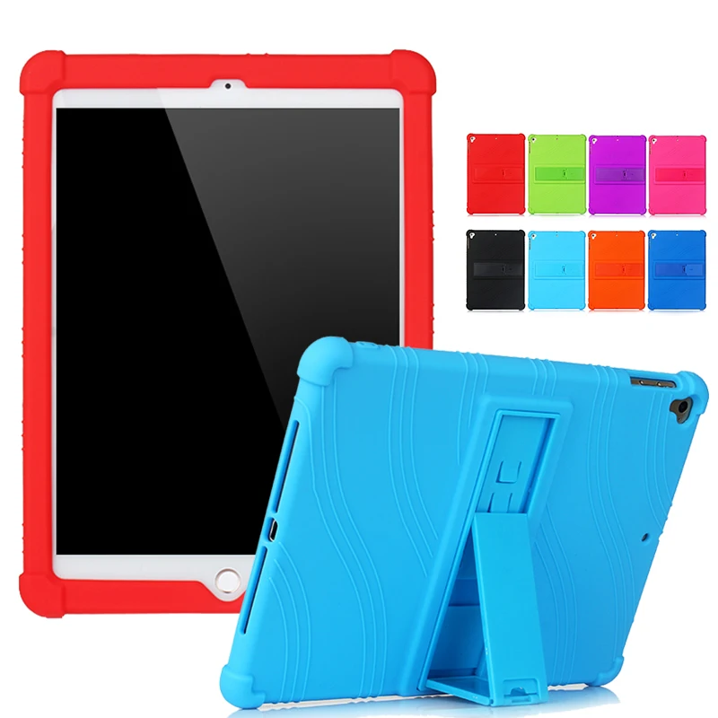 Мягкий силиконовый чехол для Apple iPad 10 2 7 2019 /iPad Air 5 Pro 2017 резиновый + пленка