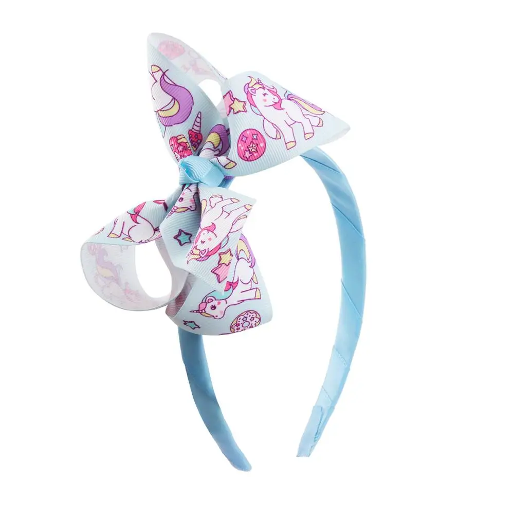 04Headband Новинка года; Детская повязка на голову с бантиком из мультфильма; Детская повязка с единорогом и пони; вечерние обруч-украшение для волос; головной убор - Цвет: 04Headband