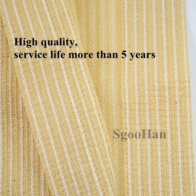 Hi-Minőségi Bézs Hdpe Uv-Ellenes Napsugárzás Háló Erkély Napfényes Kerti Udvar Növényi Nettó Autó Borítója - Image 6