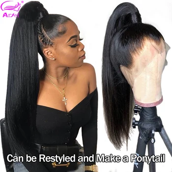 

360 Lace Frontal Wig Pre Plucked Straight Lace Front Wig 28 30 Inch Wig Brazilian 360 Lace Wig Remy Lace Front Human Hair Wigs