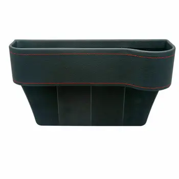 

2pcs/set High Quality Durable Leather Car Seat Gap Catcher Filler Storage Box Pocket Organizer Holder SUV