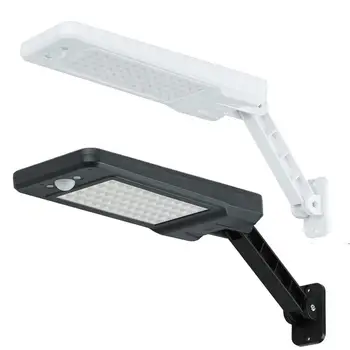 

60LEDs Wireless Remote Control Outdoor Wall Mount Solar Light Waterproof PIR Motion Sensor LED Lights Lamp for Yard Garden Patio