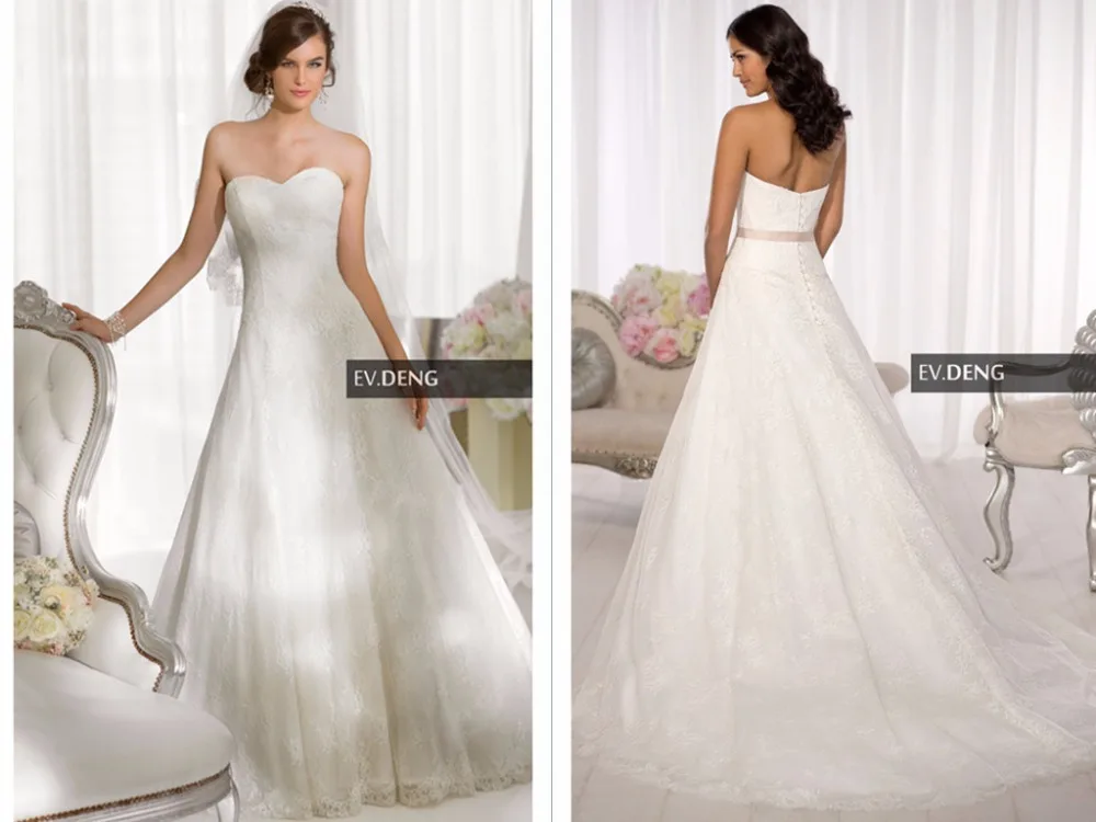 

custom-made free shipping a-line sexy lace wedding dress 2015 hot sale sweeteart vestido de noiva casamento brides Bridal gown