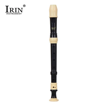 

IRIN ABS Destcant Recorder 8 Hole Baroque Style Recorders Instrument Detachable with Finger Rest and Bag Classroom Music