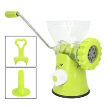 Бытовая домашняя ручная мясорубка ручной коленчатый мясо колбаса Мясорубка из нержавеющей стали лезвия для кухни Ручной Кухонный комбайн