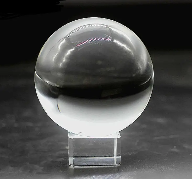 

200pcs 80mm Clear Transparent Glass Healing Crystal Ball Natural Magic Sphere Photography Props SN2564