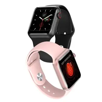 

2020 New Heart Rate Blood Pressure Temperature Detection Full Touch Smart Bracelet Waterproof Message Synchronization