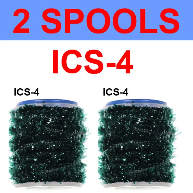 Vampfly 2 Spools Fishing Fly Tying Ice Chenille  Material For Knitting Streamer Fly Marabou Jig Ice Jig Flies Bass Pike Lures ICS4