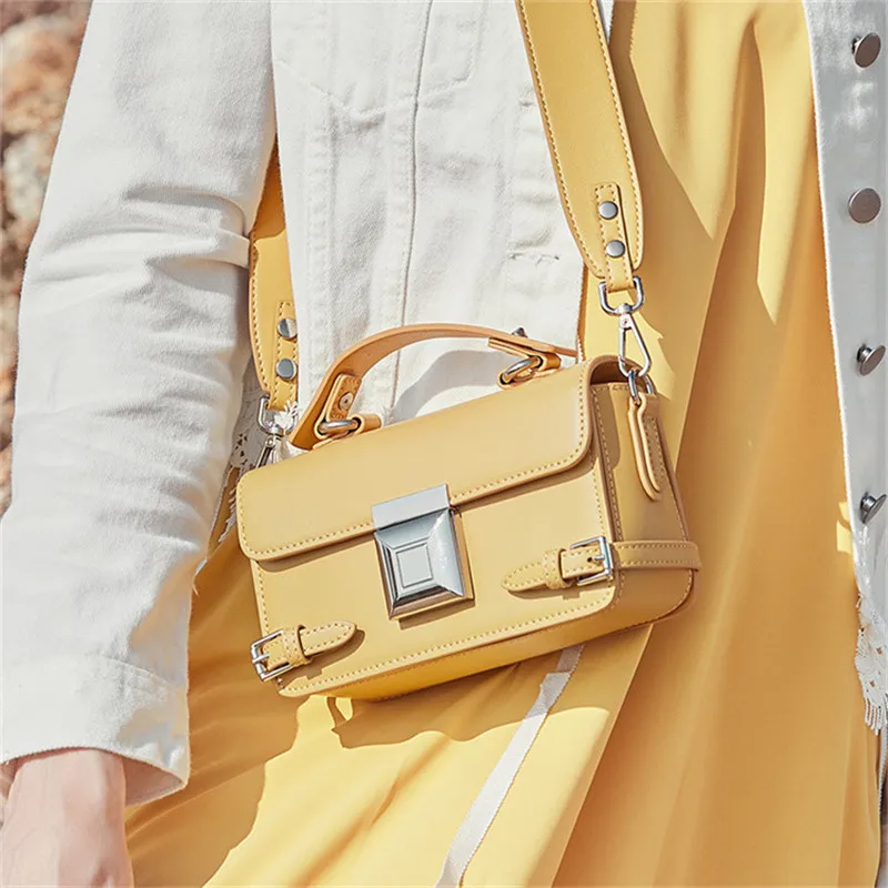 

Crossbody Bag For Women 2019 Genuine Leather Mini Lady Flap Bags Luxury Designer Handbags Top Quality Female Messenger Bag