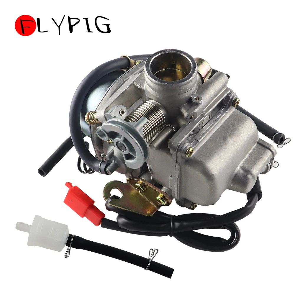 Motorpartstore 24 мм 4 тактный Carb Аксессуары для мотоциклов Карбюратор GY6 110CC 125CC 150CC ATV Go Kart