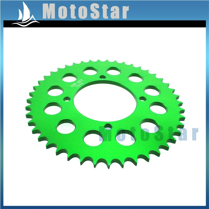 428 45 зубцов 76 мм Задняя звездочка для Pit Dirt Bike Stomp Demon Atomic SSR Piranha Lifan YX Braaap Pitpro Kayo
