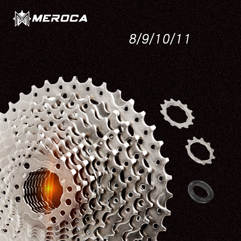 Велосипед шоссейный MEROCA складной 8/9/10/11 скоростей 25/28/36T кассета серебристого
