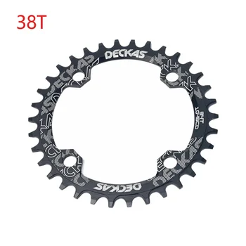 

104BCD Bicycle Black Round Shape Aluminum Alloy Chainwheel Accessories Ultra Light Circle Anti Rust Teeth Narrow Wide